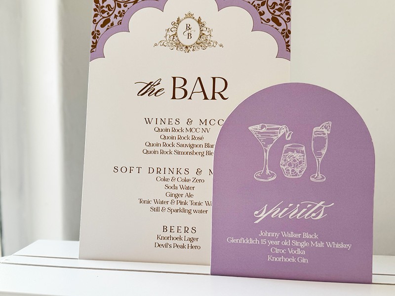 Brij and Rianna Bar menu 2