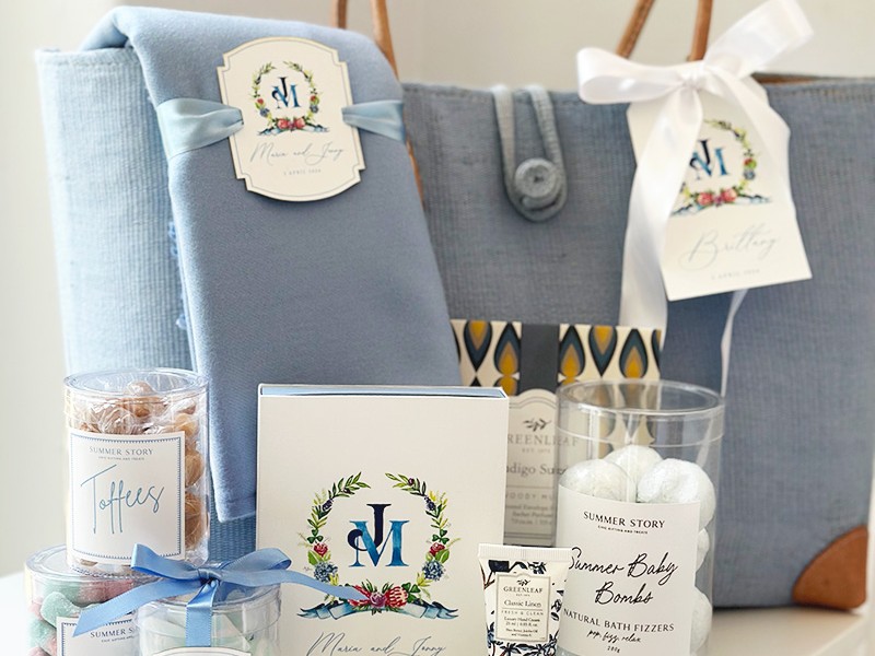 Maria and Jonothan welcome gifts