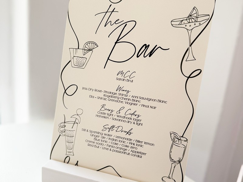 Robin and Daniel bar sign