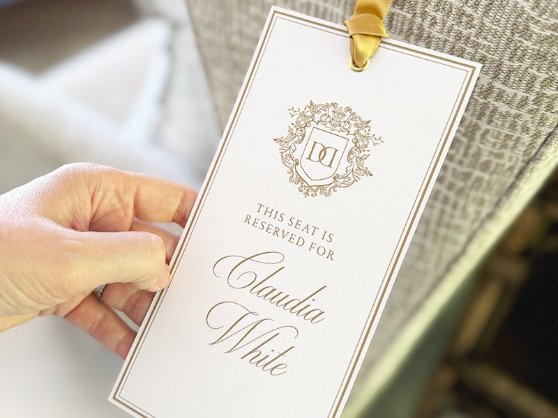Daniella and Daniel reswrved sign tags