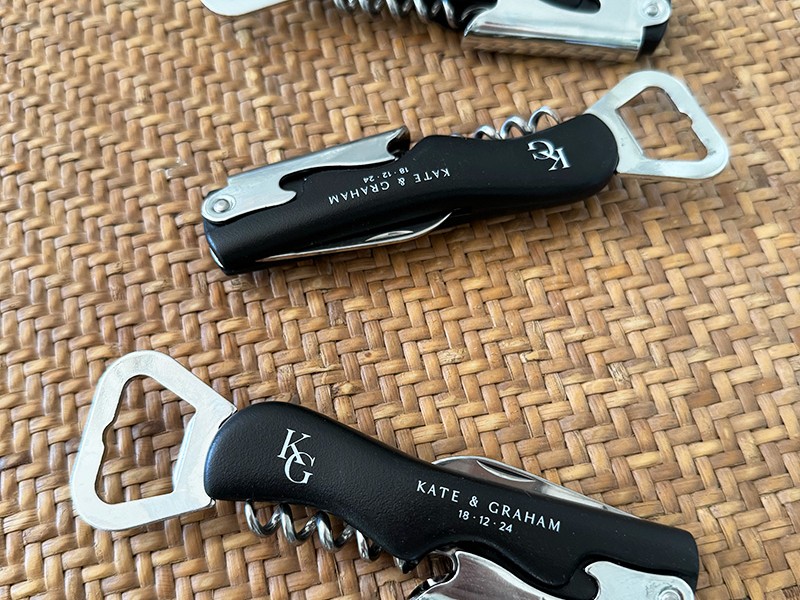 Kate and Graham bottle opener gifts