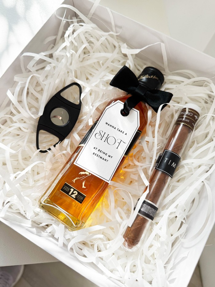 Groomsmans proposal gift box