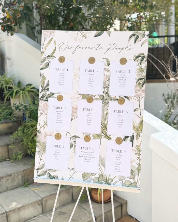 Wax-seal-seating-plan
